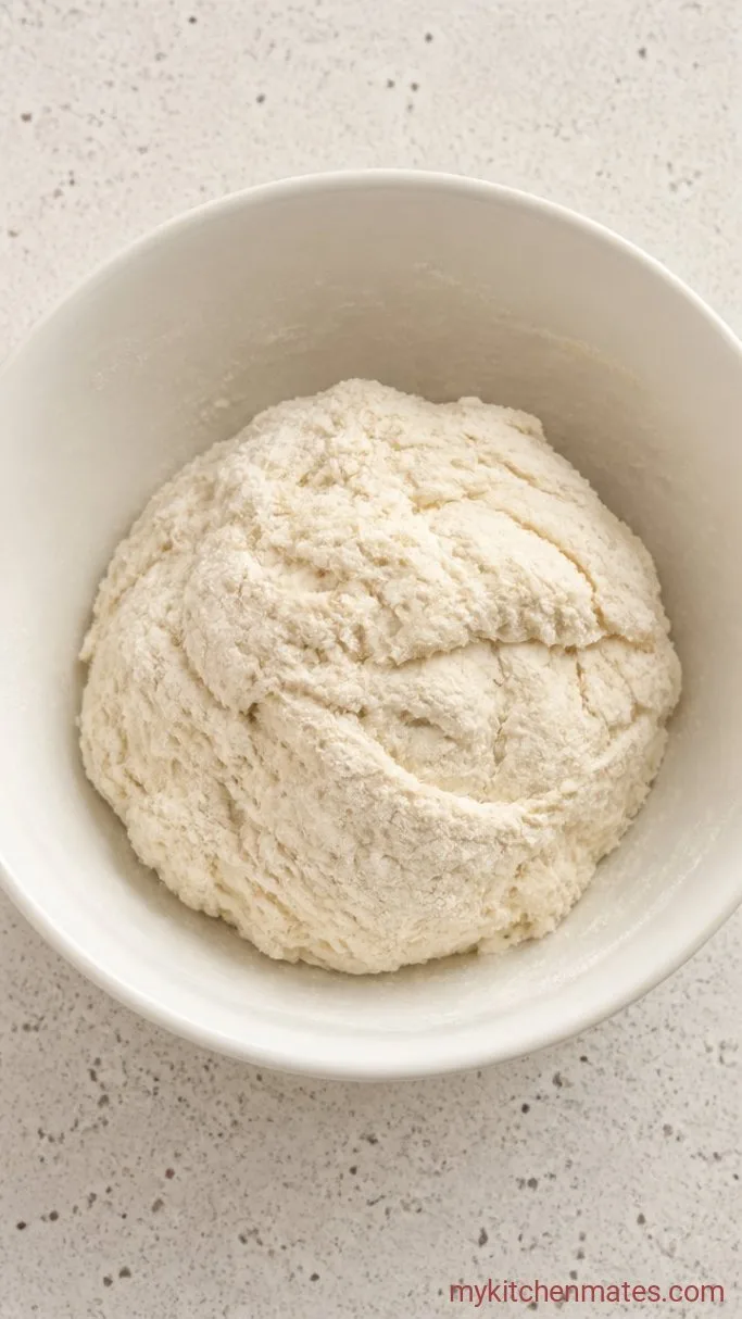 Quick 2-Ingredient Air Fryer Bagels Step 1: Mix the Dough