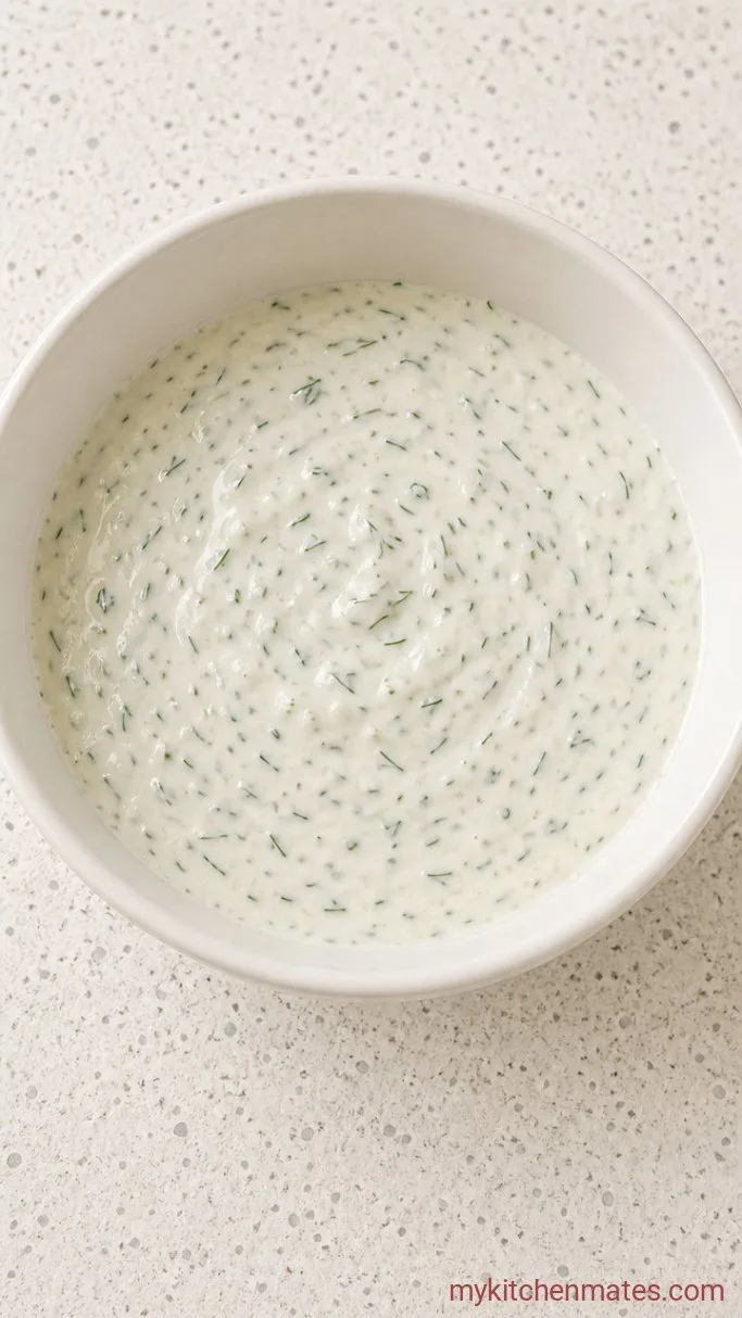 5-Ingredient Creamy Cucumber Shrimp Salad Step 1: Mix the Dressing