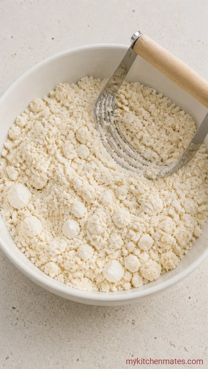 Step 1: Mix the Dry Ingredients and Cut in the Coconut Oil