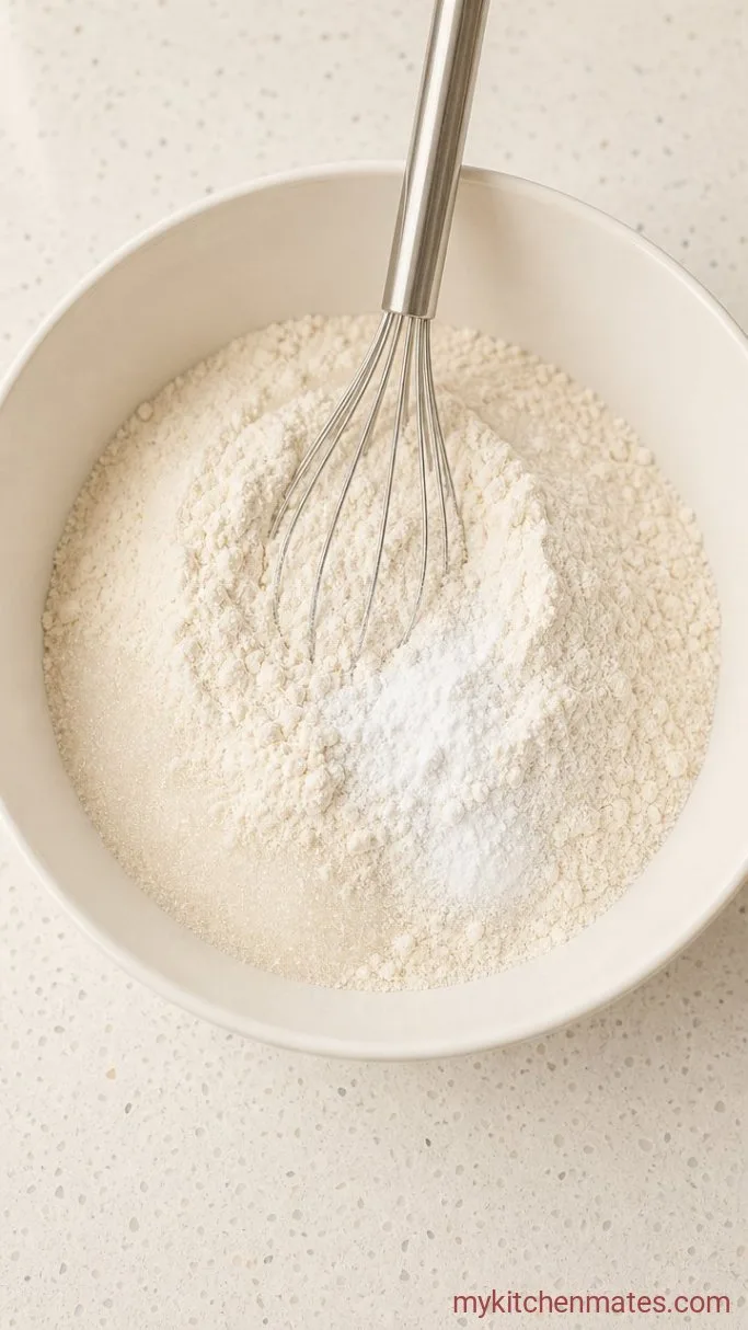 Mini Pancake Muffins (No Flipping, No Mess) Step 1: Mix the Dry Ingredients