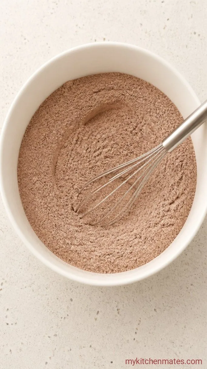 The Real-Deal Copycat Portillo's Chocolate Cake Step 1: Mix the Dry Ingredients