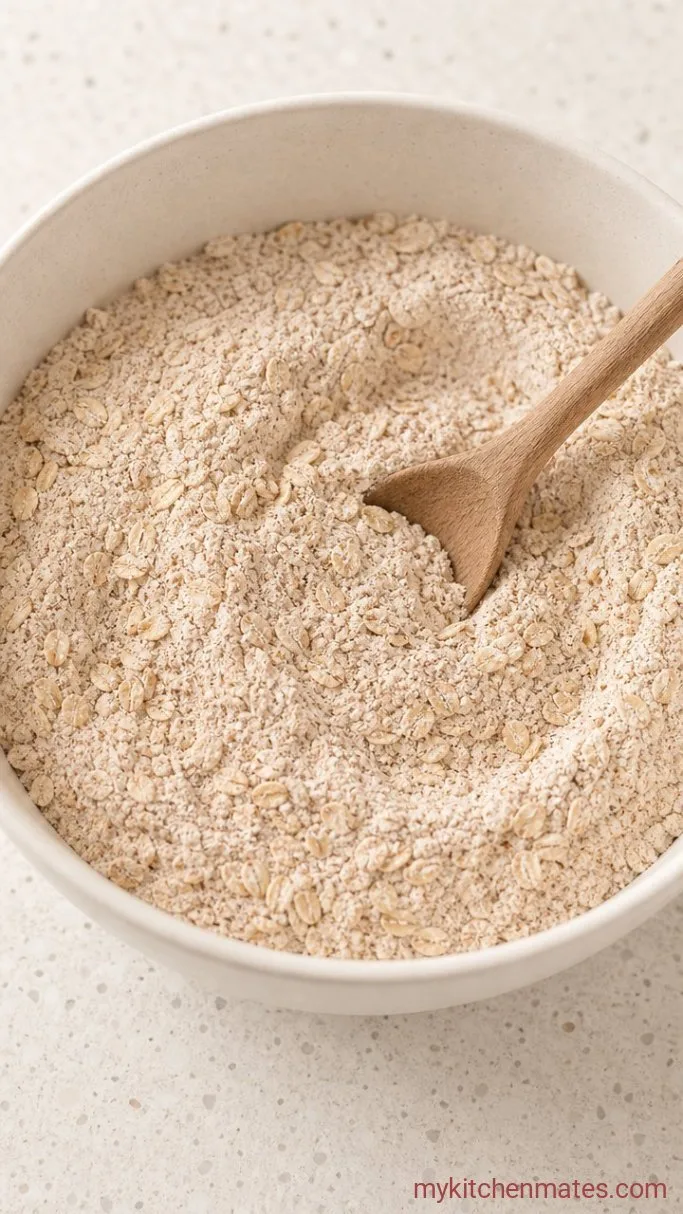 One-Bowl Cinnamon Oatmeal Muffins Step 1: Mix the Dry Ingredients