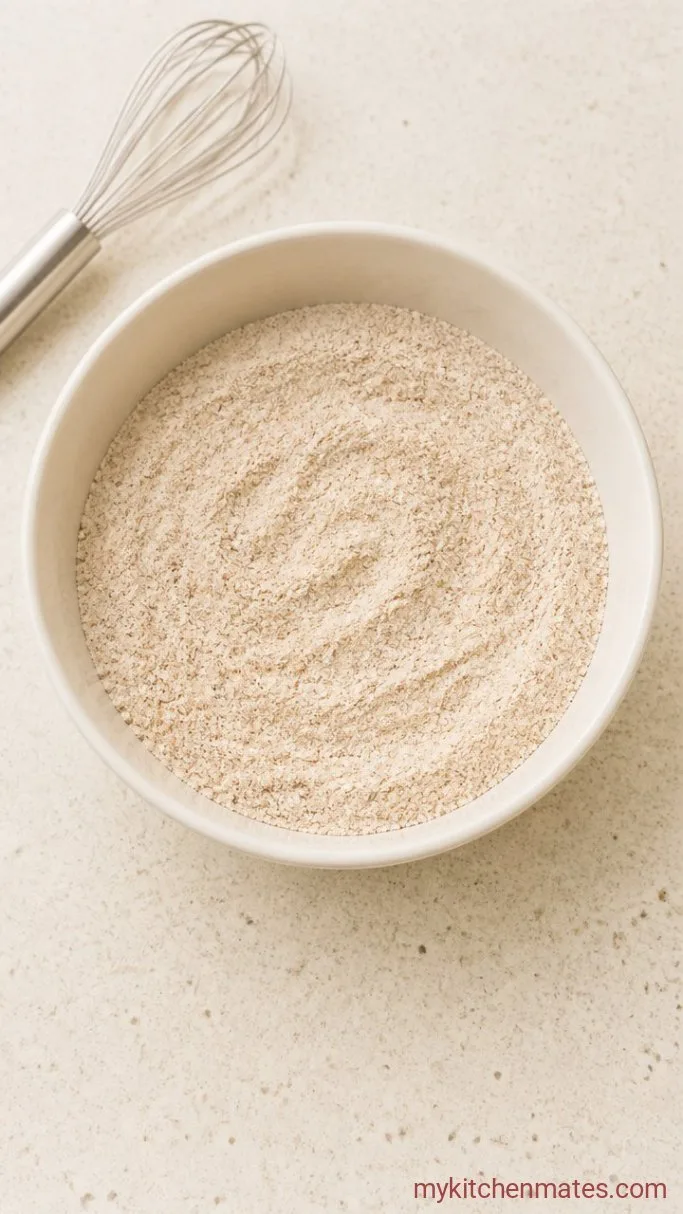 Crispy Gluten Free Apple Fritters Step 1: Mix the Dry Ingredients