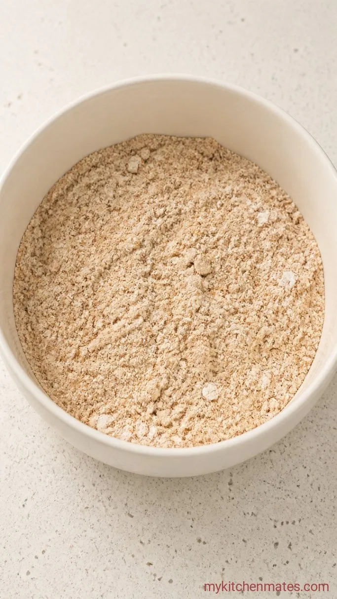 Moist Whole-Grain Blueberry Bran Muffins Step 1: Mix the Dry Ingredients