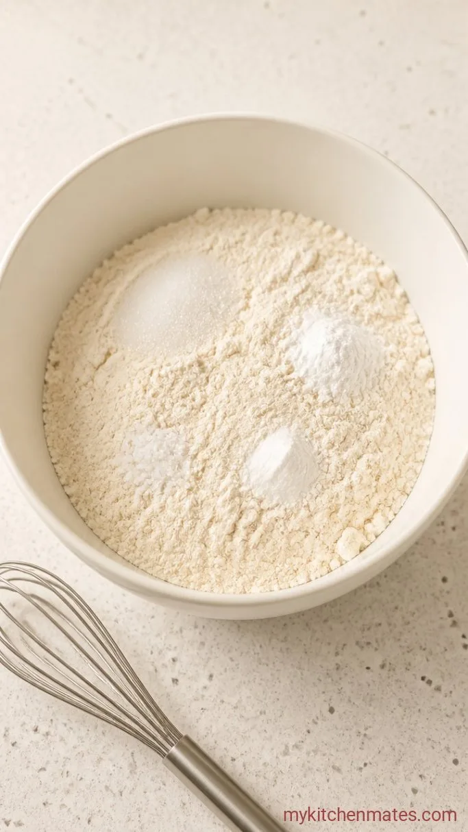 Fluffy Buttermilk Drop Biscuits (No Rolling) Step 1: Mix the Dry Ingredients