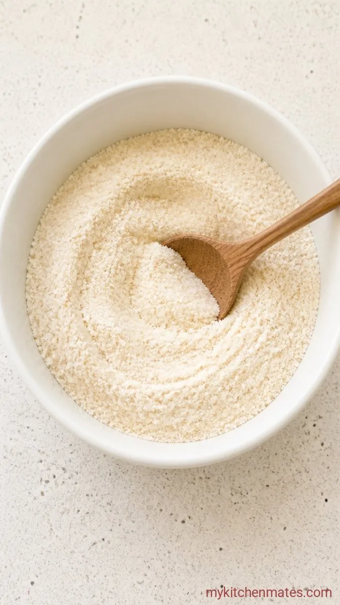 5-Ingredient Fluffy Coconut Flour Biscuits Step 1: Mix the Dry Ingredients