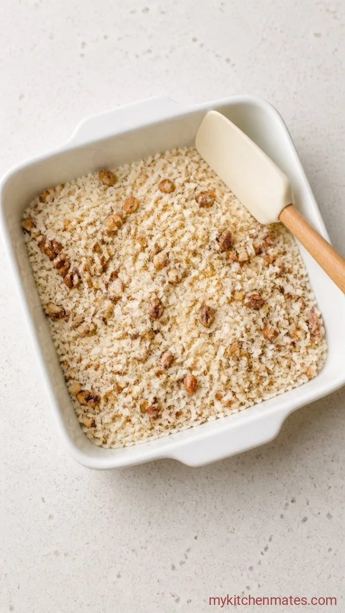 5-Ingredient No-Bake Keto Granola Bars Step 1: Mix the Dry Ingredients