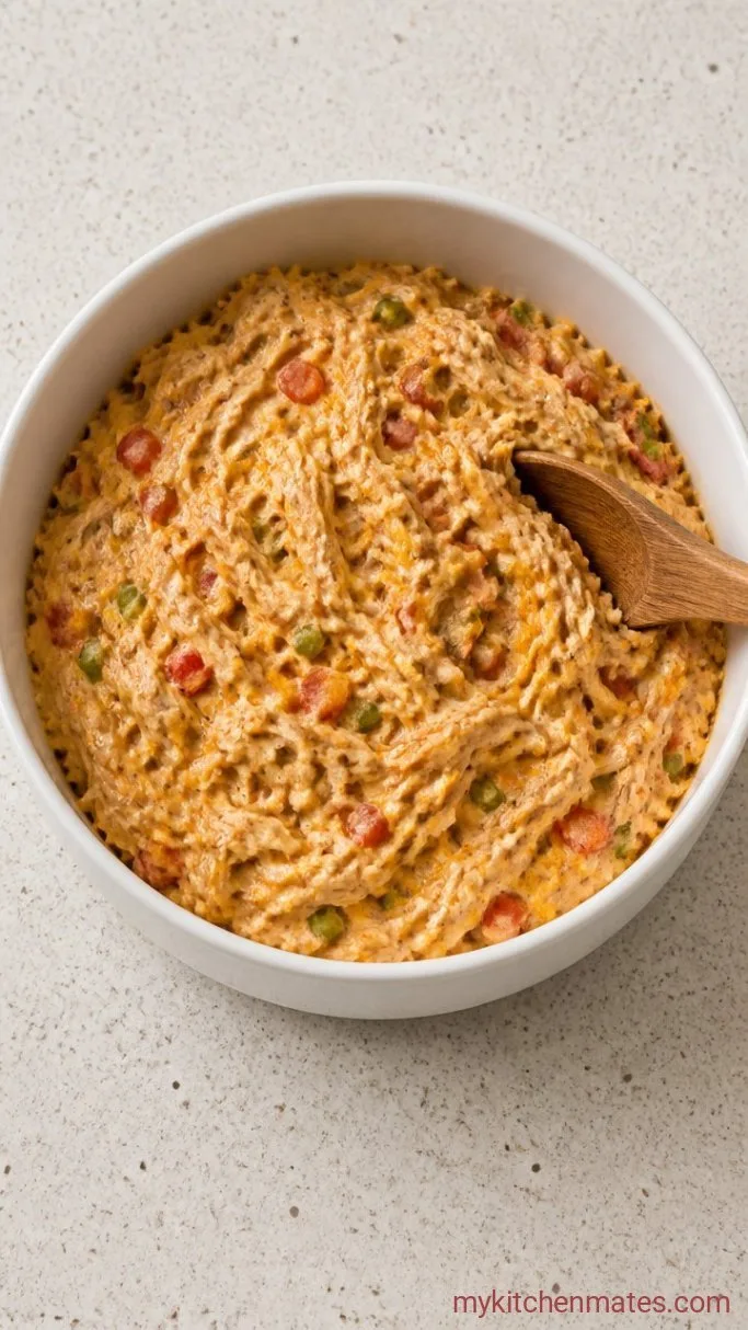 30-Minute Cheesy Dorito Chicken Casserole Step 1: Mix the Filling