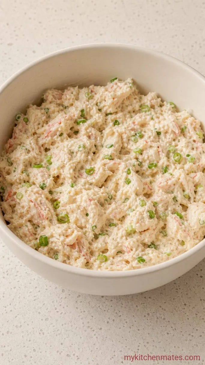 Crispy Gluten-Free Crab Rangoon Step 1: Mix the Filling