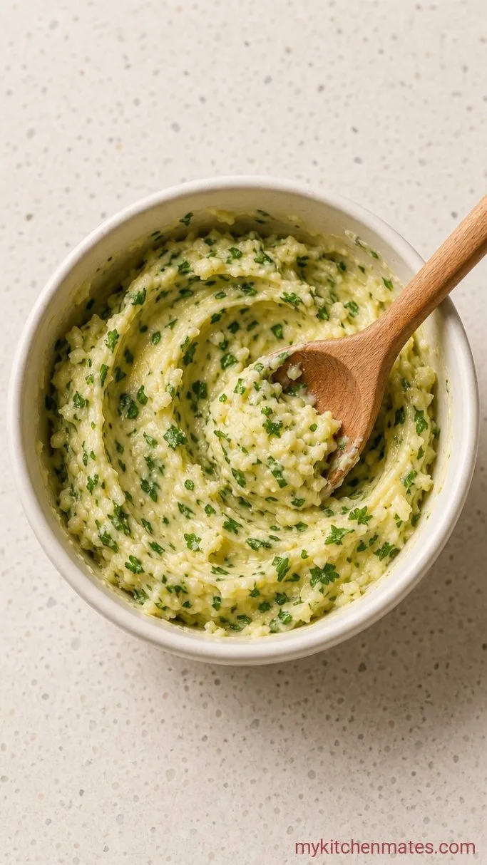 Crispy Air Fryer Garlic Bread in 5 Minutes Step 1: Mix the Garlic Butter