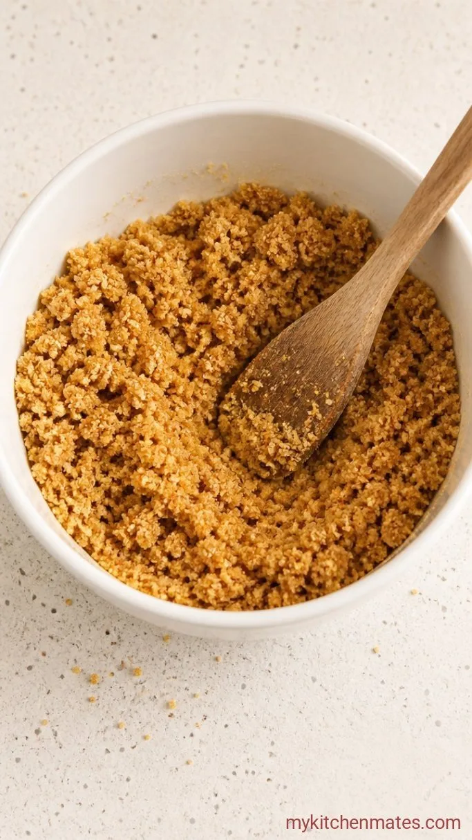 15-Minute No-Bake Mini Cheesecake Bites Step 1: Mix the Graham Cracker Crust