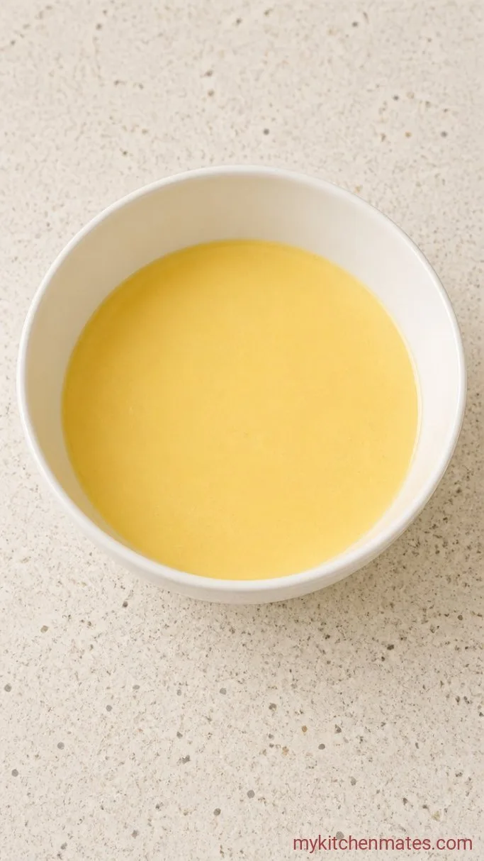 Lemon Pudding Cake That Separates into Sponge and Sauce Step 1: Mix the Lemon Base