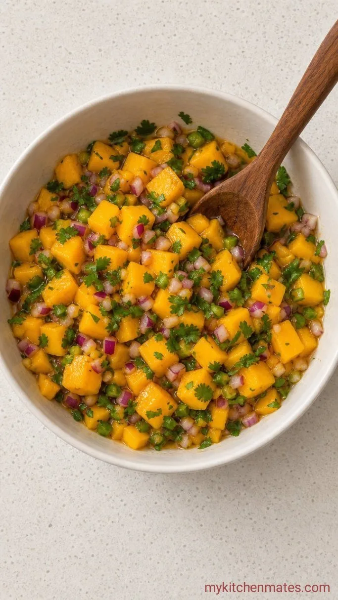 Step 1: Mix the Mango Salsa