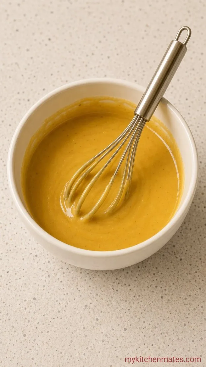 Step 1: Mix the Mustard Glaze