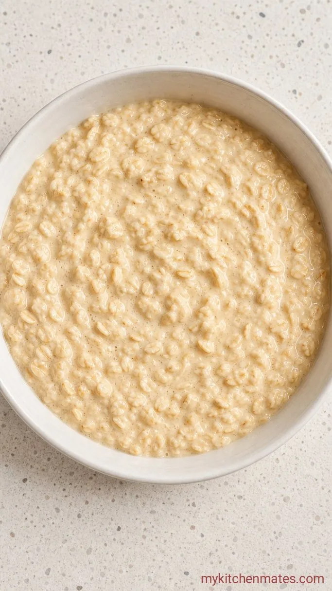 Creamy Cheesecake Overnight Oats Step 1: Mix the Oat Base