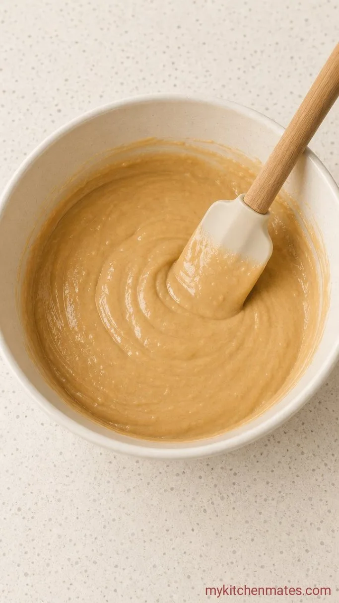 One-Bowl High-Protein Peanut Butter Cookies Step 1: Mix the Peanut Butter Base