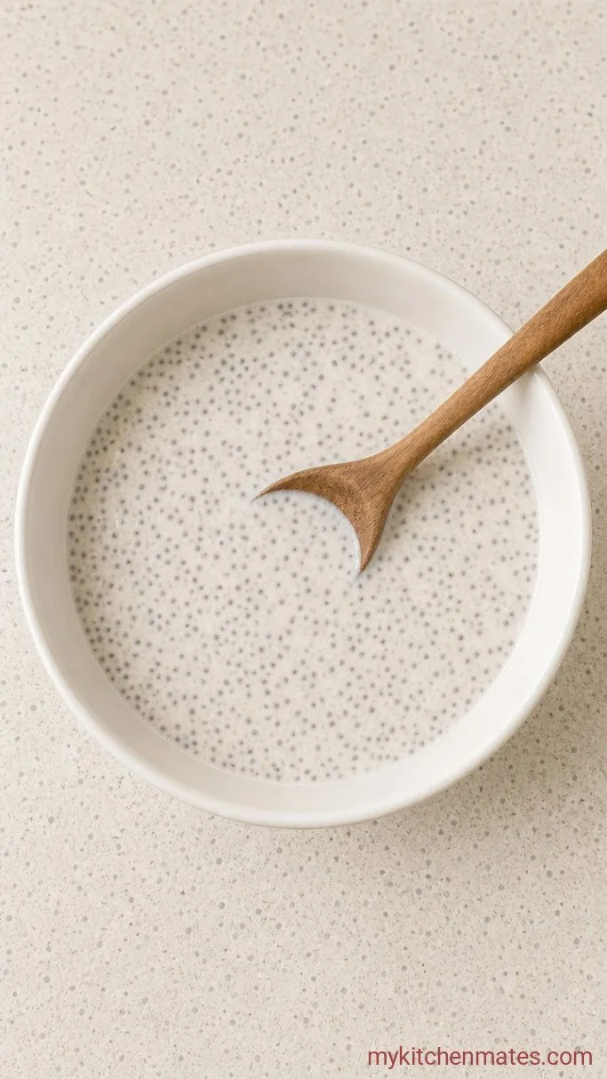 4-Ingredient Creamy Chia Pudding with Yogurt Step 1: Mix the Pudding Base