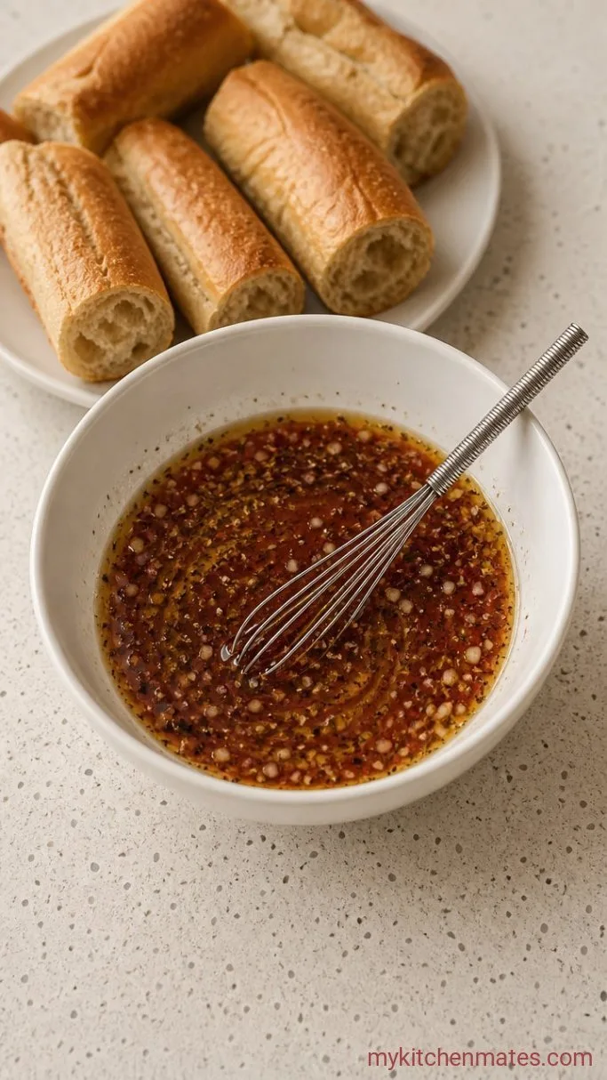 Step 1: Mix the Red Wine Dressing