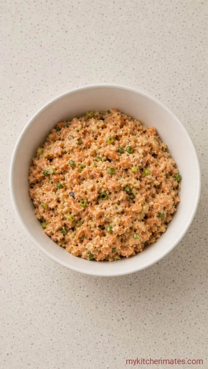 Crispy Canned Salmon Patties Ready in 20 Minutes Step 1: Mix the Salmon Base