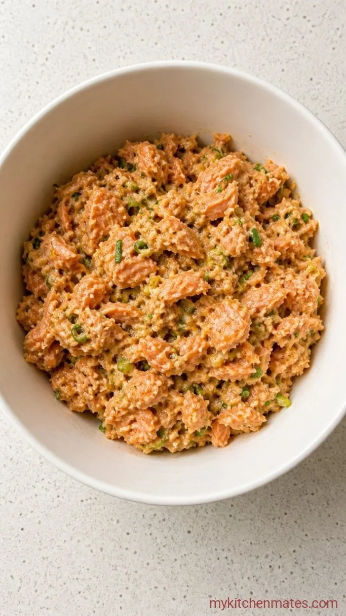 Step 1: Mix the Salmon Mixture