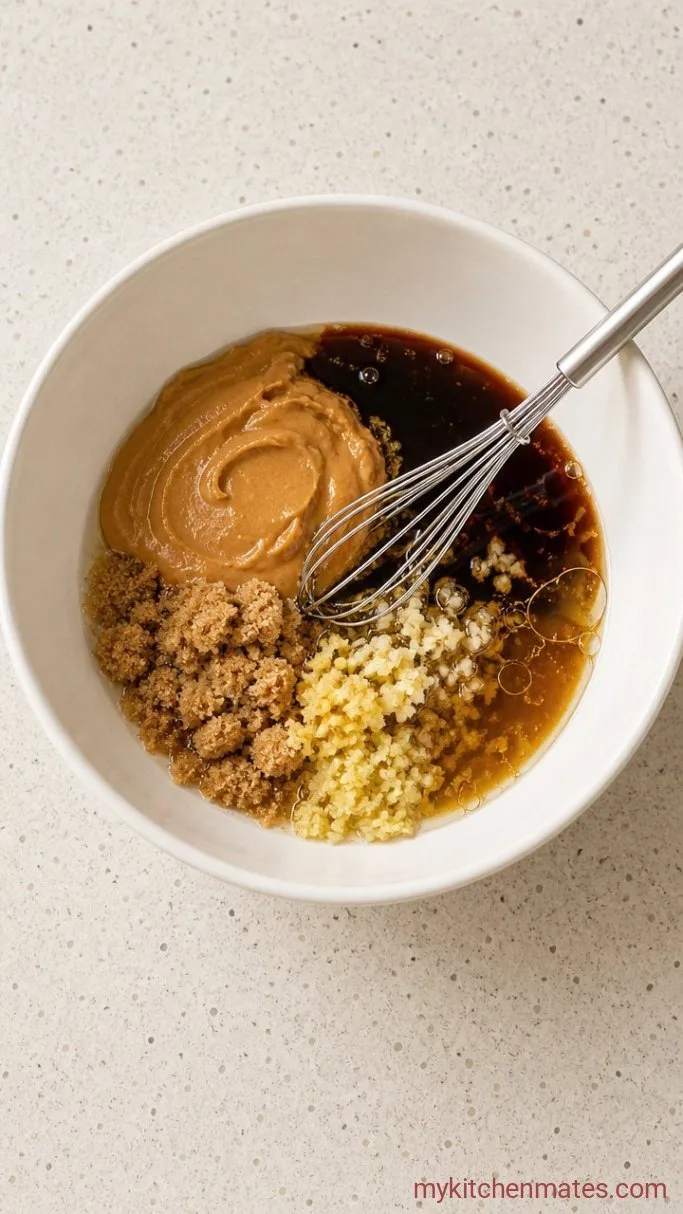 15-Minute Creamy Peanut Sauce Noodles Step 1: Mix the Sauce