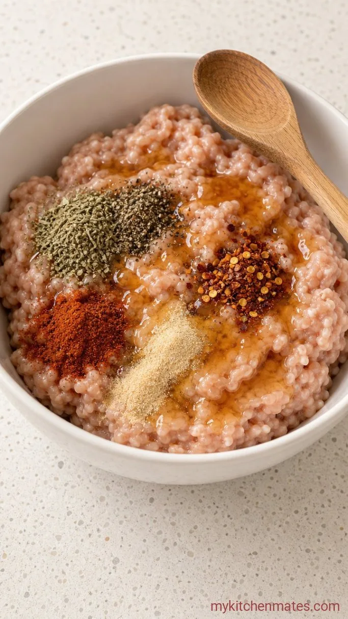 Step 1: Mix the Sausage