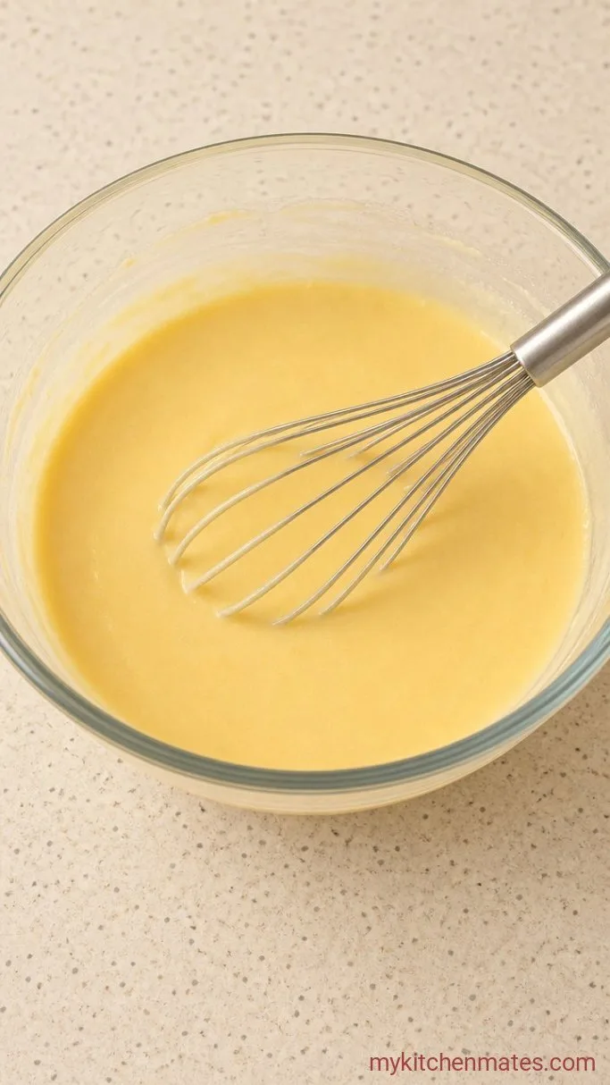 Light and Fluffy Korean Strawberry Cake Step 1: Mix the Sponge Batter