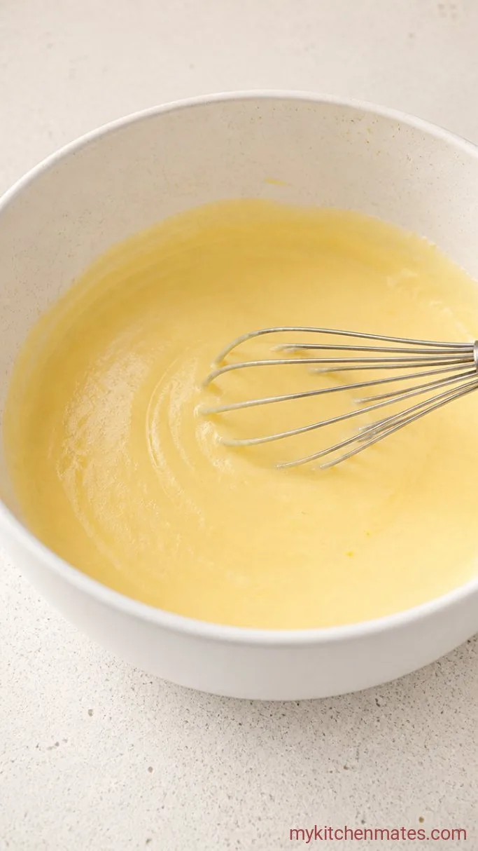 One-Bowl Blueberry Ricotta Cake Step 1: Mix the Wet Ingredients
