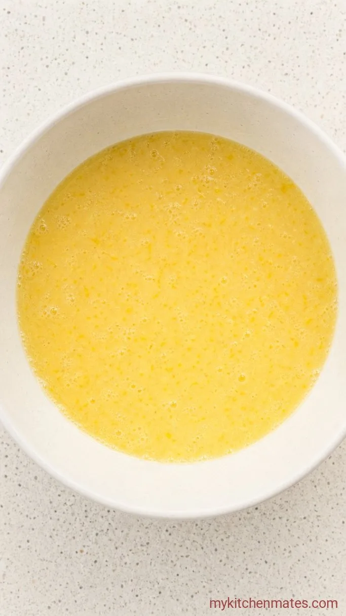 Moist Lemon Blueberry Zucchini Bread Step 1: Mix the Wet Ingredients