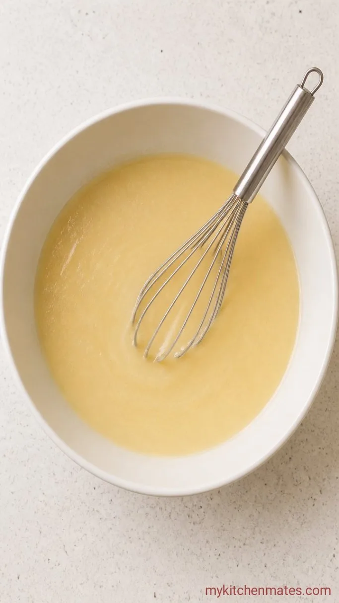 Quick Cinnamon Sugar Sourdough Bread (No Yeast) Step 1: Mix the Wet Ingredients