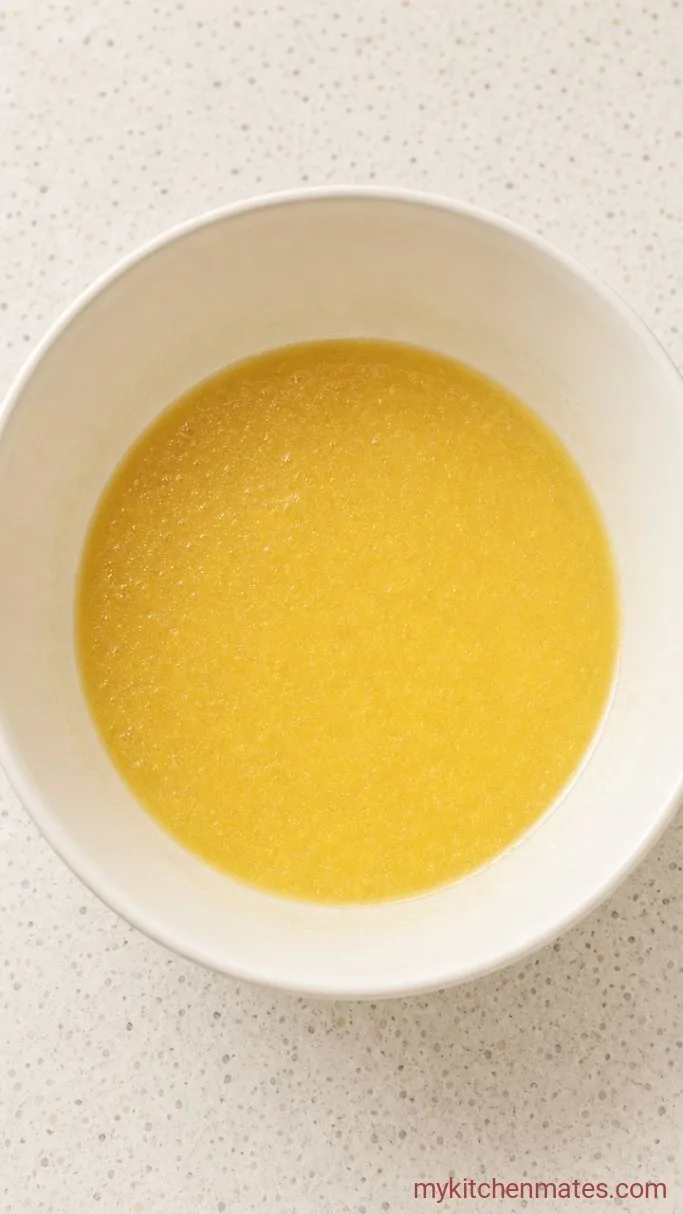 Quick No-Chill Christmas Sprinkle Cookies Step 1: Mix the Wet Ingredients