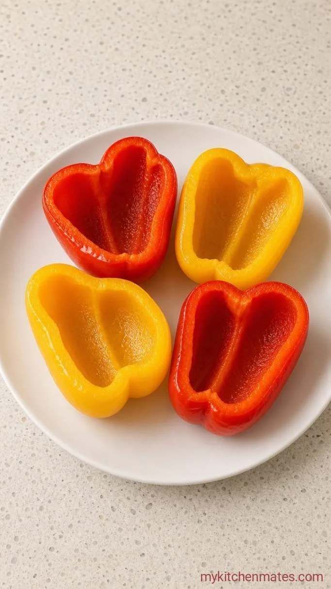 Step 1: Par-cook the Peppers