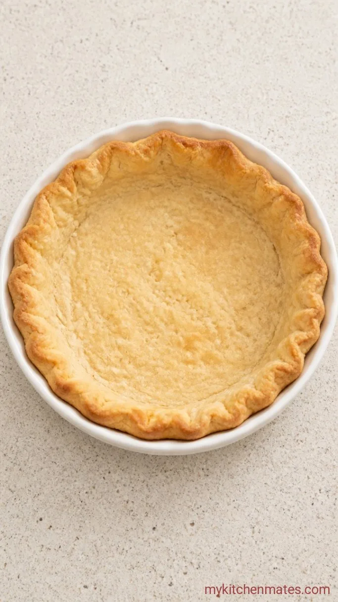 Broccoli Quiche with a Flaky Crust (No Soggy Bottom) Step 1: Parbake the Crust