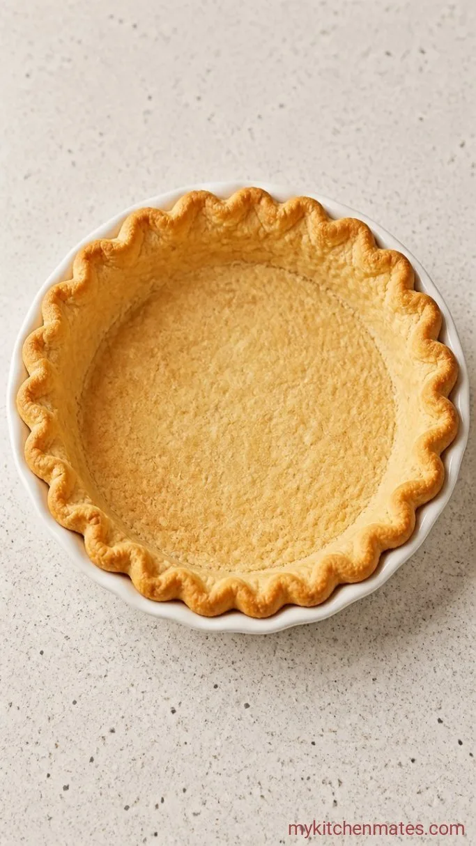 Easy Ham and Swiss Quiche with a Buttery Crust Step 1: Parbake the Crust