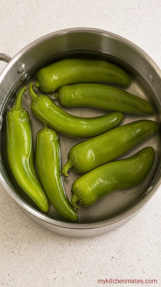 Step 1: Parboil the Peppers