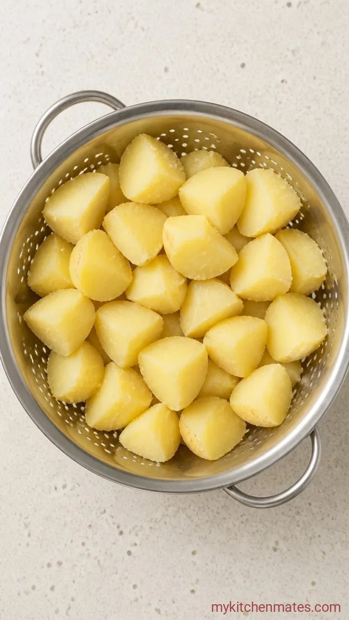 Step 1: Parboil the Potatoes