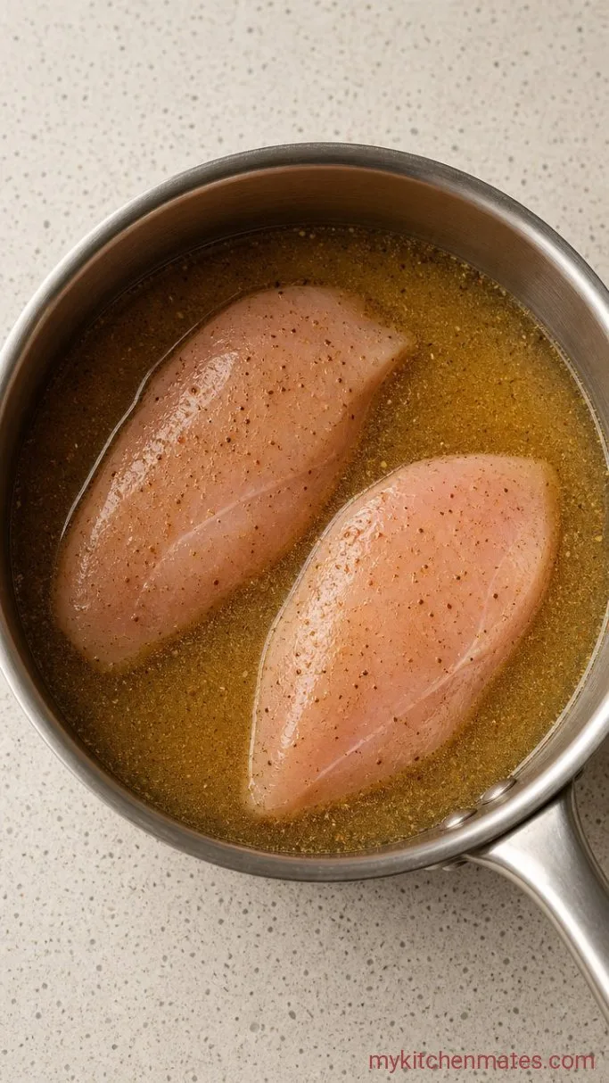 Step 1: Poach the Chicken
