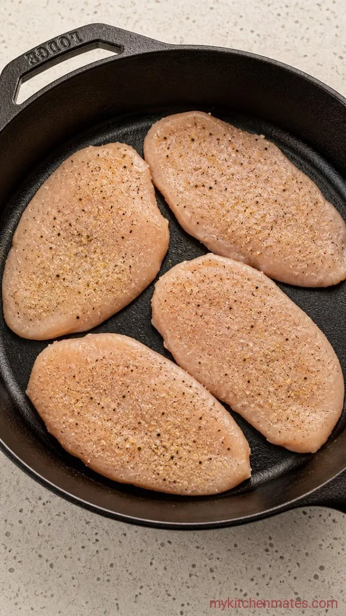 Step 1: Pound and Season the Chicken