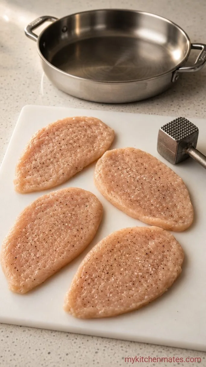 Step 1: Pound and Season the Chicken