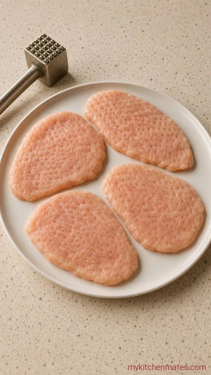 Step 1: Pound the Chicken Cutlets
