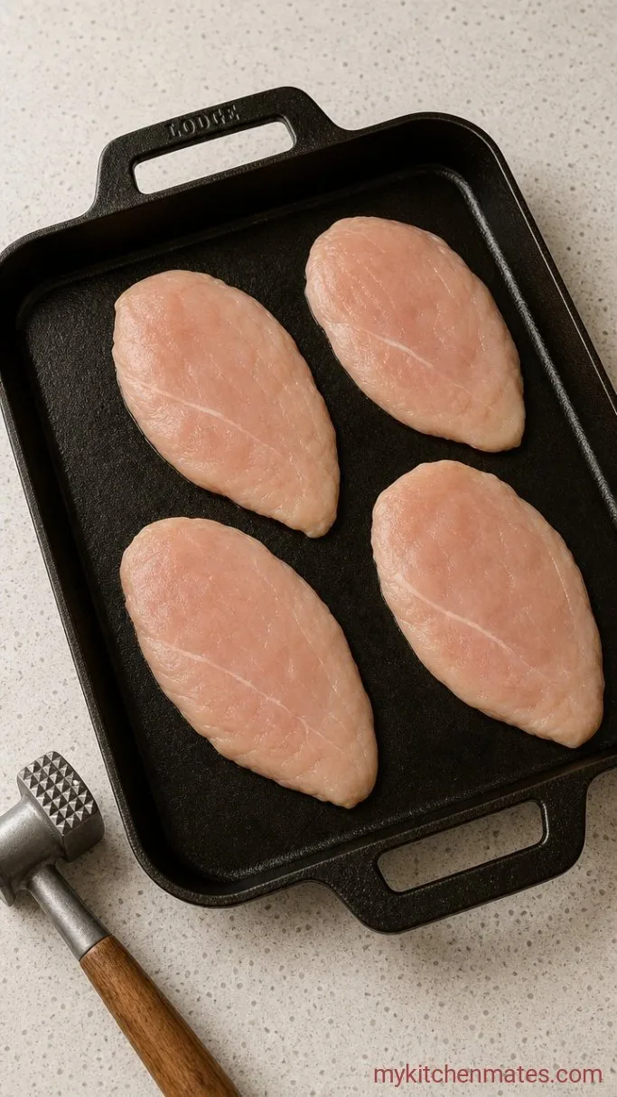 Step 1: Pound the Chicken Even