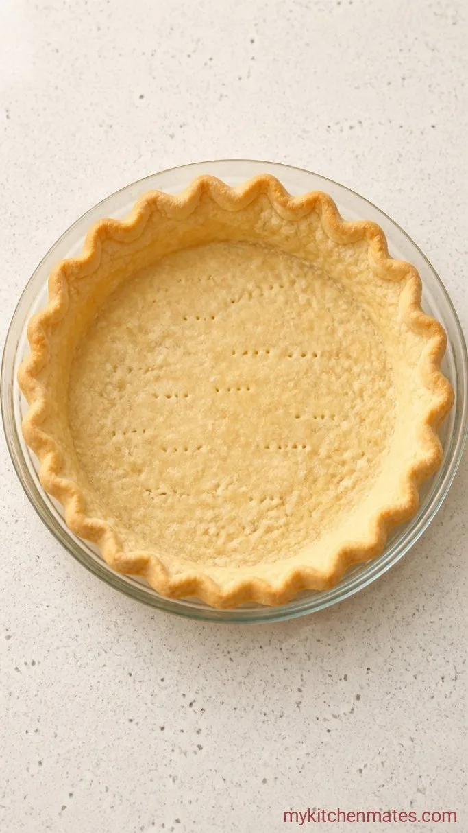 Creamy Pumpkin Pie With Condensed Milk Step 1: Prep and Par-Bake the Crust