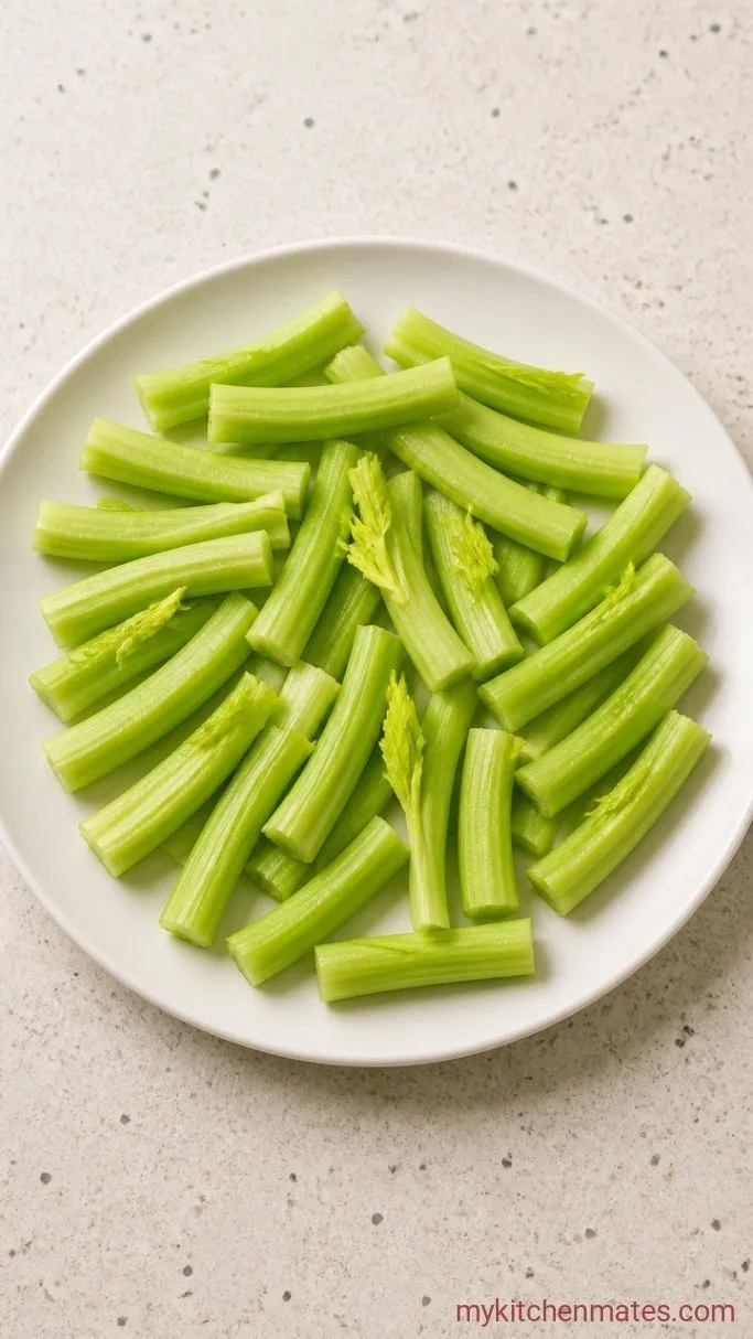 Creamy Stuffed Celery Sticks (Ready in 10 Minutes) Step 1: Prep the Celery