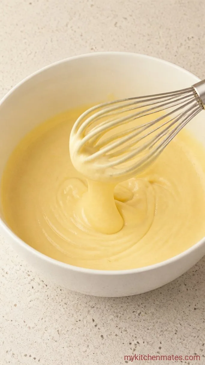 Korean Birthday Cake: Light Sponge with Fresh Cream and Fruit Step 1: Prepare the Genoise Batter