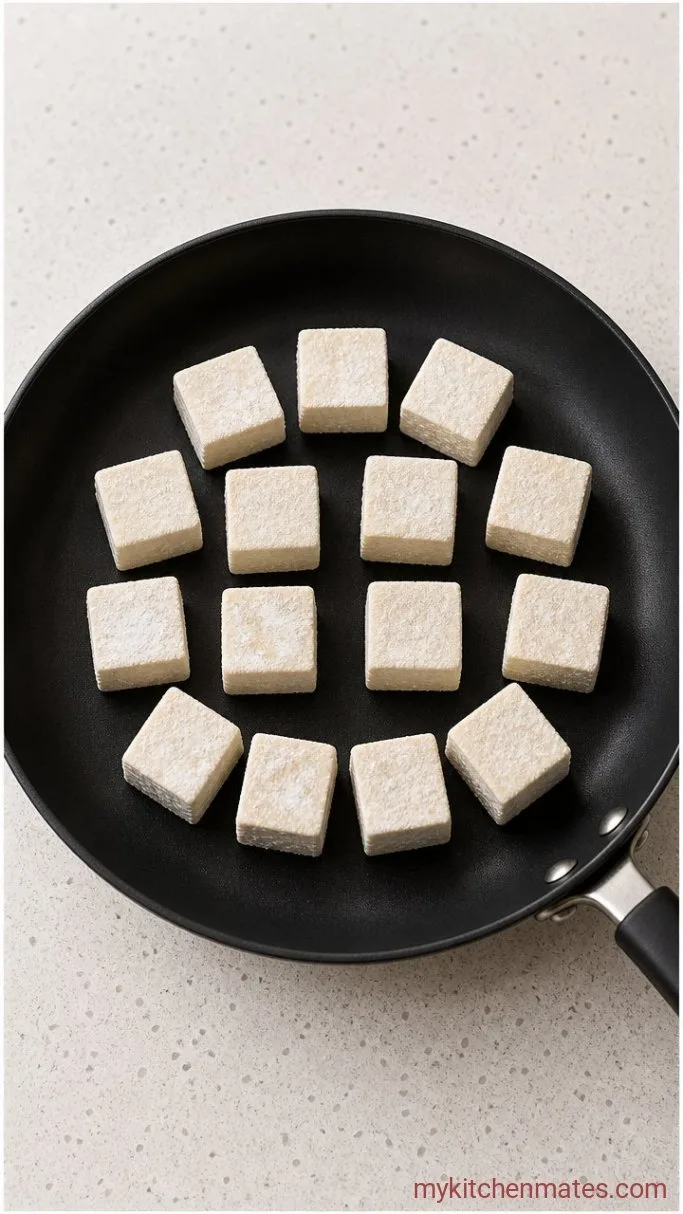 Step 1: Press and Coat the Tofu