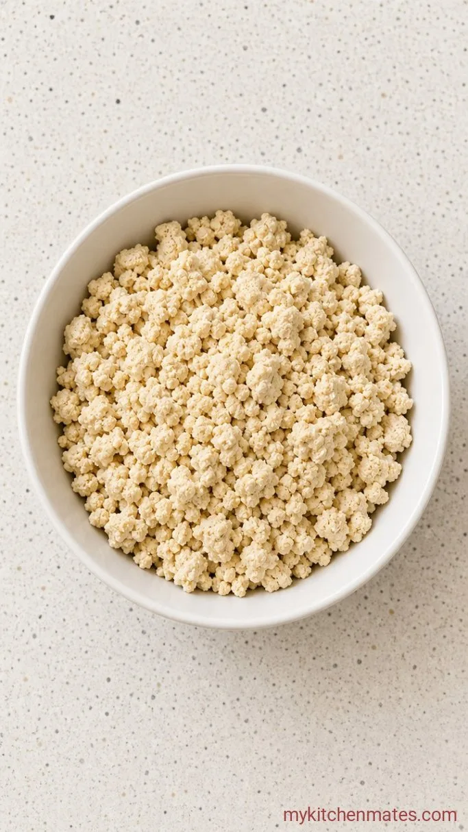 Step 1: Press and Crumble the Tofu