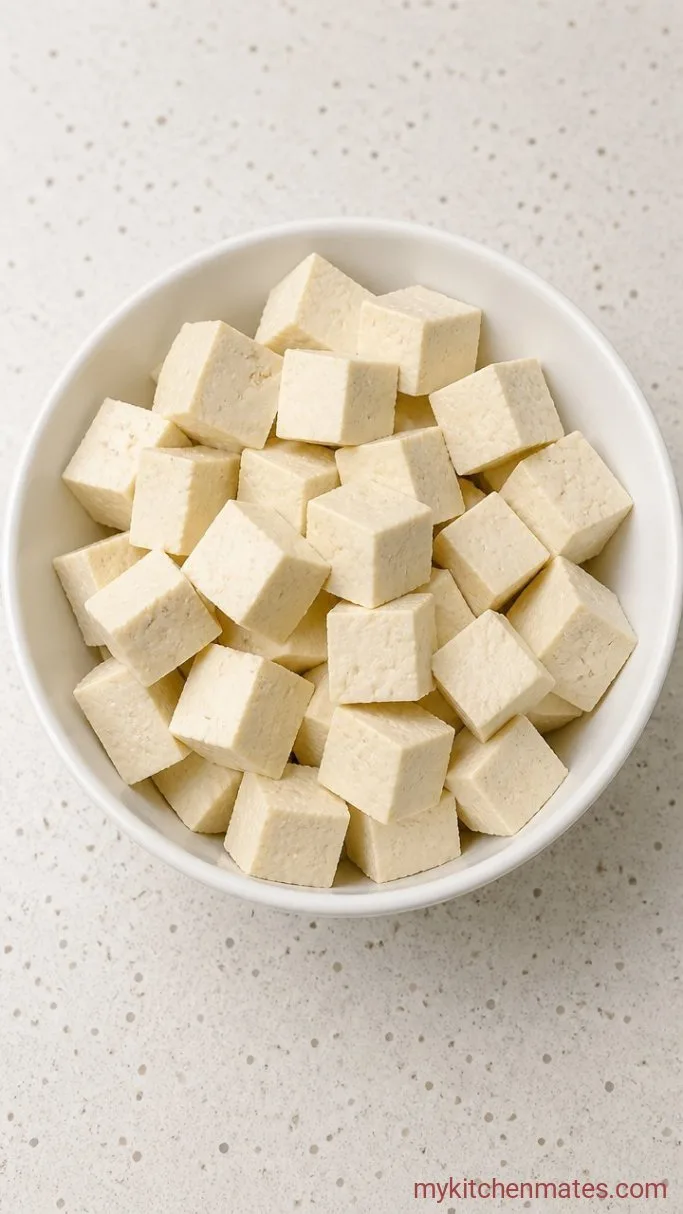 Crispy Sweet and Sour Tofu (Ready in 30 Minutes) Step 1: Press and Cube the Tofu