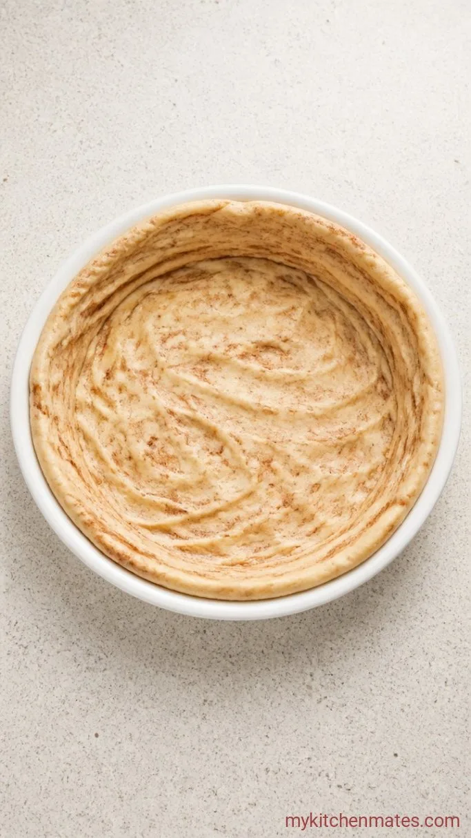 Step 1: Press the Cinnamon Rolls into the Pan