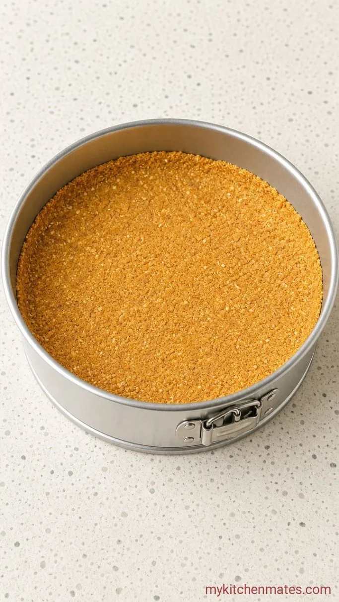 No-Bake Banana Pudding Cheesecake Step 1: Press the Crust