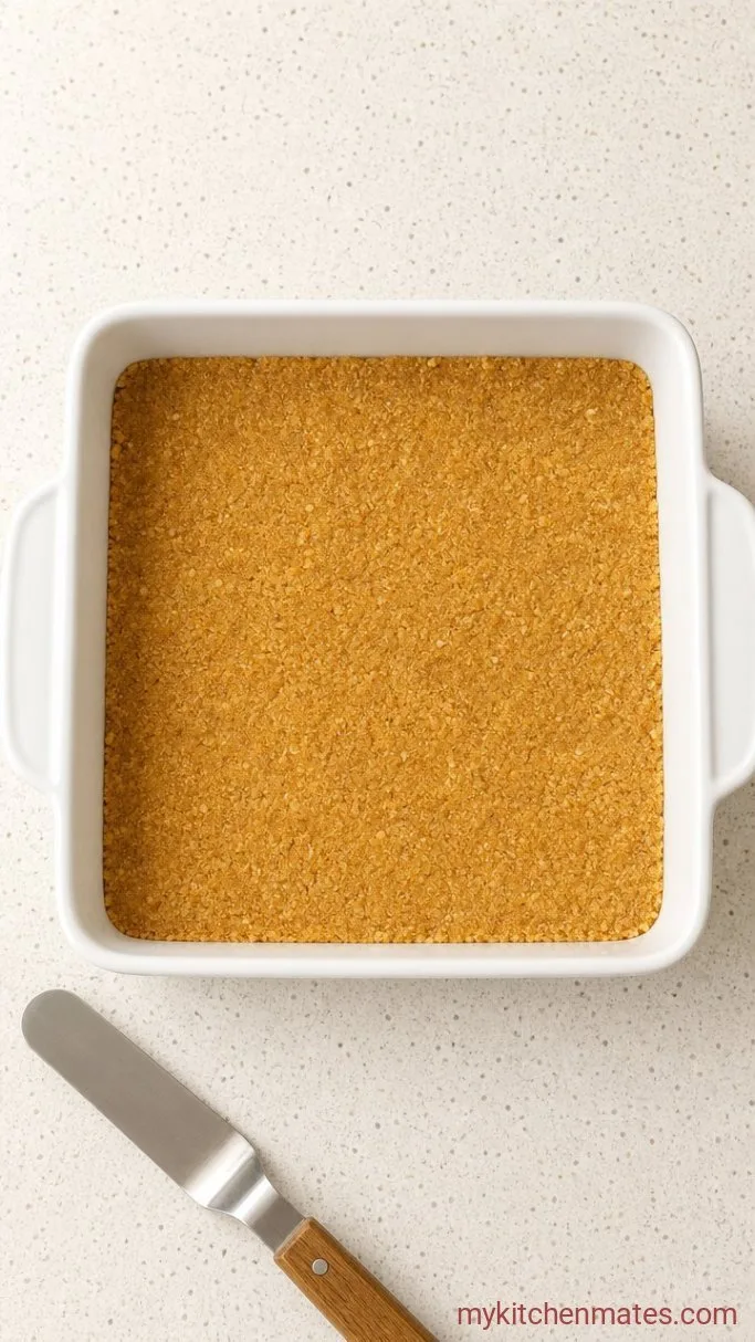 5-Ingredient Sugar Cookie Fudge Step 1: Press the Crust